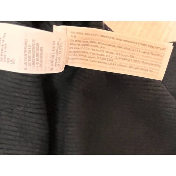 Abercrombie & Fitch Skirt SP Black Ribbed Sweater Knit Midi Slit Preppy Casual - Picture 6 of 6